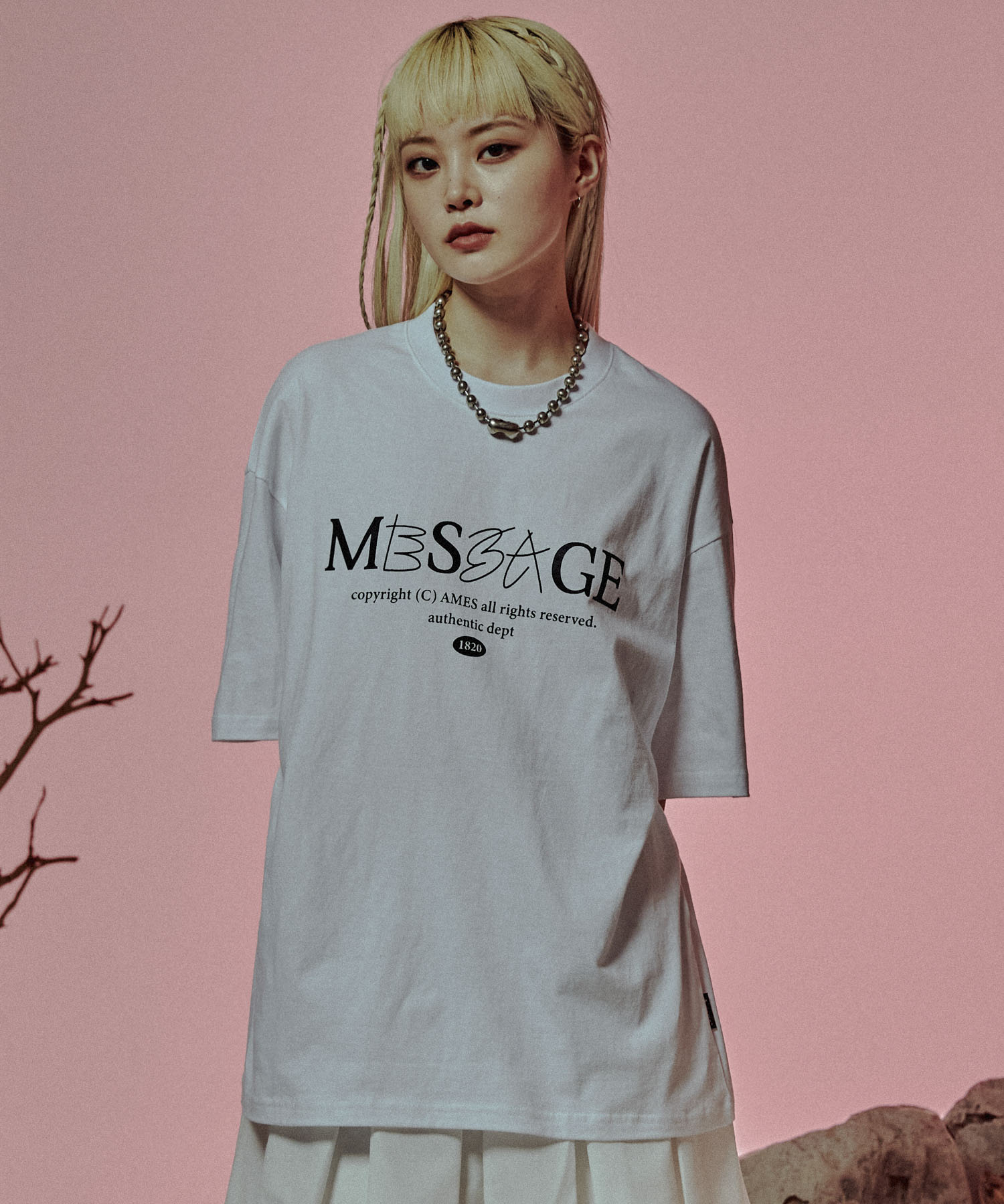 CLASSIC MESSAGE T-SHIRTS_WH(22HSTP03)